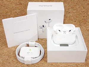 【中古 美品】Apple 純正 AirPods Pro 第2世代 MagSafe充電ケース USB-C 付き MTJV3J/A 本体 付属完品(NMA711-1)