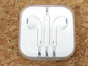 【新品 未使用】Apple 純正 EarPods マイク付き イヤホン iPhone 付属品 有線 シュリンク付き《全国一律送料370円》(PAYT16-3)