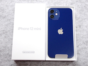 【新品 未使用】国内版 SIMフリー iPhone 12 mini 64GB ブルー Apple整備済製品 FGAP3J/A 本体(PAA139-3) 