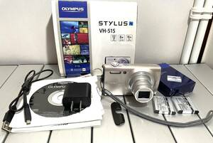 rrkk2548 OLYMPUS デジタルカメラ STYLUS VH-515 シルバー 1200万画素 裏面照射型CMOS 光学8倍ズーム 広角25mm VH-515 現状品