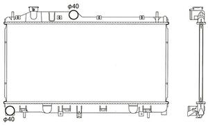 ●レガシィ●インプレッサ●アネシス●ＸＶ●TA-BL5/BP5 DBA-GH2/GH3 DBA-GE2/GE3●M/T●ラジエーター●新品 即納●１８ヶ月保証●