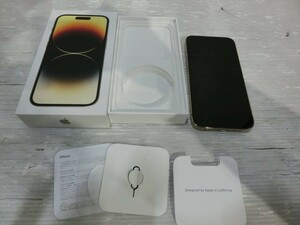 T【W2-29】【60サイズ】▲Apple iPhone13 pro ゴールド 256G/SIMフリー/IMEI「-」/簡易動作確認済/※説明欄必読・傷有り