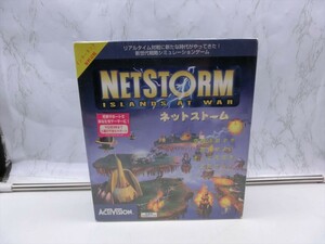 T【3つ-87】【60サイズ】▲未開封/PCゲーム NETSTORM ネットストーム 英語版日本語ガイド/Windows用ソフト