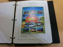 T【サ4-76】【80サイズ】▲未検品/「世界各国の鉄道切手コレクション」まとめてセット バインダー収納その3/7/※抜け有_画像4