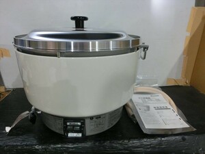 T【H3-19】【160サイズ】リンナイ/5升 都市ガス12A・13A用 業務用炊飯器 5升 RR-50S1/※傷・汚れ有