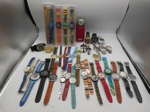 T【ウ4-61】【80サイズ】▲未検品/swatch スウォッチ/レディース・メンズ 腕時計 まとめてセット/クォーツ 機械式 他