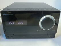 美品 Pioneer パイオニア CDコンポ X-CM35-K Bluetooth対応 リモコン付_画像2