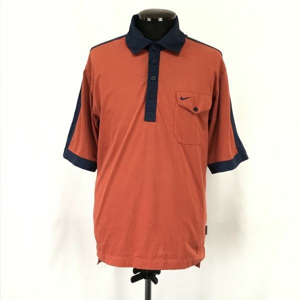 ナイキ/NIKE GOLF★半袖ポロシャツ/ゴルフウェア【メンズM/テラコッタ/brown/orange】薄手/Tops/Shirts◆BH426