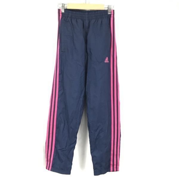 adidas/アディダス★パンツ/ウィンドブレーカー【Kids size- 150/股下68cm/Navy/ネイビー】Pants/Trousers◆BG966-A