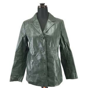  Bay cruise *La Totalite/ La Totalite * cow leather / leather jacket / coat [ lady's M degree / dark olive ]Jackets/Jumpers*pBH298