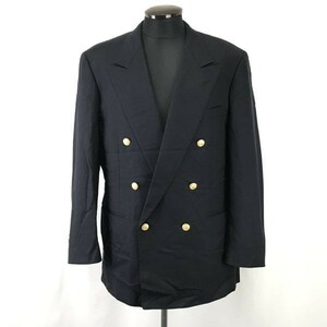 ゲイリーワッサーマン/gary wasserman★紺ブレザージャケット/ダブルボタン【Mens-102AB8/XL/navy/高級ウール】Jackets/Jumpers◆pBH291