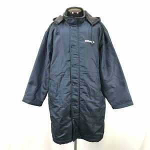 ケイパ/kaepa★中綿入り/内ボア/極暖ベンチコート【メンズL/紺/navy】防寒/サッカー/スポーツ観戦/Coats/Jackets/Jumpers◆pBH339