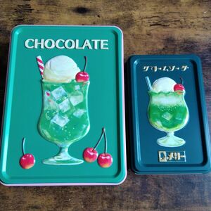 メリーチョコレート はじけるキャンディチョコレート アソートメント缶 クリームソーダ缶 2023年 完売商品