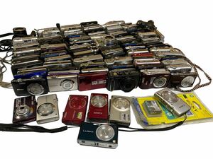 デジタルカメラ SONY NIKON CASIO PANASONIC RICOH OLYMPUS PENTAX コンパクトデジカメラ まとめ90台いろいろ中古品