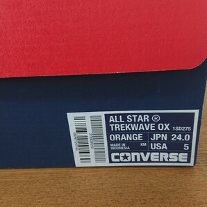 【美品】CONVERSE コンバース スニーカー オールスター ALL STAR TREKWAVE OX 1SD275 オレンジ 24.0㎝ 【試し履きのみ】の画像7