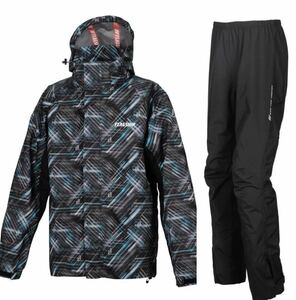  unused FLAGSHIP FRS-2020 M size regular price 15180 jpy flagship rainsuit top and bottom set stretch waterproof bike outdoor A60131-10