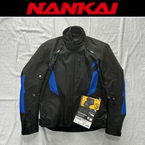 NANKAI SDW-8128 BLACK/BLUE Mサイズ 南海 ナンカイ オールシーズン対応 ライディングジャケット ハードプロテクター装備 防風 A60108-15の画像1