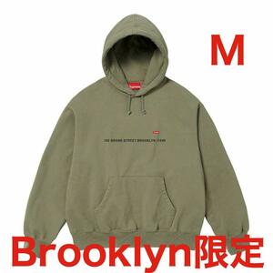 即決【Supreme】NYブルックリン店限定 ShopSmallBoxHoodedSweatshirt M スモールボックスフーディーパーカー ロゴ シュプリーム アメリカ