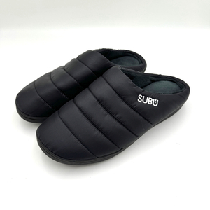 1円〜【美品】SUBU ダウンサンダル 2019FW ブラック/27.5-29.5cm メンズ スリッパ スリッポン 冬靴 防寒 シューズ 靴 黒 スブ（NANGAナンガ