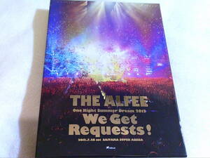 THE ALFEE　DVD　WE GET REQUESTS！　2012　　桜井賢　坂崎幸之助　高見沢俊彦　ディスク２枚組　