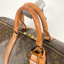 LOUIS VUITTON 【美品】キーポル55 M41424 821 モノグラム ボストンバッグ 旅行鞄 大容量 レザー 革 PVC ルイヴィトン 1円_画像7