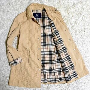 バーバリーロンドン キルティングコート ジャケット 撥水加工 ベージュ レディース 9号 BURBERRY LONDON D67