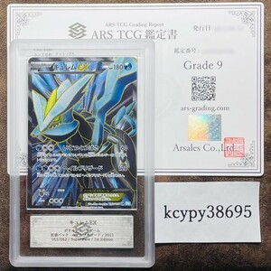 【ARS鑑定 9】キュレムEX SR 1st Edition Super Rare 053/052 ポケモンカード 鑑定書 PSA BGS ARS ARS9 鑑定品 ポケカ ヘイルブリザード