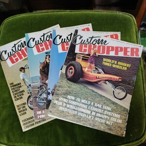 カスタムチョッパー custom chopper1972年2月3月4月5月号　年式相応の痛みはあります バイク　チョッパー　トライアンフ