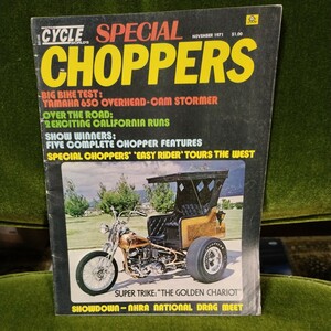 スペシャルチョッパーズ special choppers　1971年11月号 年式相応の痛みはあります トライアンフ チョッパー ビンテージ