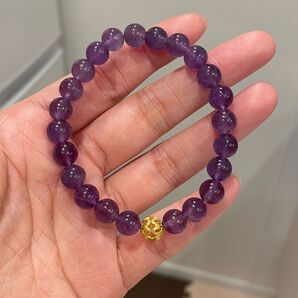 アメジストブレスレット 仕事運 パワーストーン 天然石【アメシスト】2月の誕生石