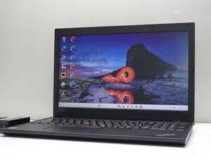 ★良品★Lenovo ThinkPad L580 第8世代 Core i5 8250U メモリ8GB SSD256GB Win11 MS-Office 15.6インチ Bluetooth USB3.0 HDMI 管AB-74