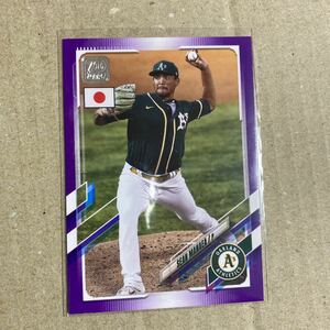 ラストナンバー　2021 Topps MLB Baseball JAPAN SPECIAL EDITION パラレル　アスレチック　ショーン・マネイア　50/50