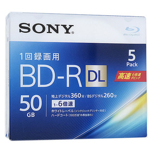 SONY Blue-ray disk 5BNR2VJPS6 BD-R DL 6 speed 5 sheets set [ control :1000010647]