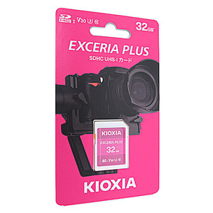 【ゆうパケット対応】キオクシア SDHCメモリーカード EXCERIA PLUS KSDH-A032G 32GB [管理:1000016205]