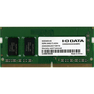【バルク新品】 I-O DATA アイ・オー・データ SDZ2400-4G SODIMM DDR4 PC4-19200 4GB [管理:1000021092]