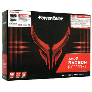 PowerColor製グラボ Red Devil AMD Radeon RX 6600XT 8GB GDDR6 AXRX 6600XT 8GBD6-3DHE/OC PCIExp 8GB [管理:1000020746]