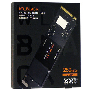 Western Digital製 内蔵SSD 250GB WD Black SN750 SE NVMe WDS250G1B0E [管理:1000021941]