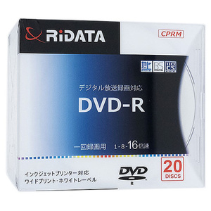 RiTEK video recording for DVD-R 16 speed 20 sheets set RIDATA D-RCP16x.PW20RD SC D [ control :1000022389]