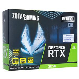 ZOTAC製グラボ GAMING GeForce RTX 3050 Twin Edge OC ZT-A30500H-10M PCIExp 8GB [管理:1000020923]