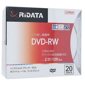RiTEK 録画用 DVD-RW 2倍速 20枚組 RIDATA DVD-RW120.20P SC A [管理:1000022366]