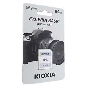 【ゆうパケット対応】キオクシア SDXCメモリーカード EXCERIA BASIC KSDER45N064G 64GB [管理:1000021244]