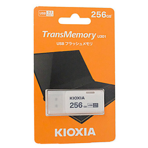【ゆうパケット対応】キオクシア USBフラッシュメモリ TransMemory U301 KUC-3A256GW 256GB ホワイト [管理:1000024594]