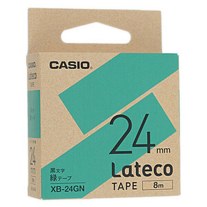 CASIO ラテコテープ 詰め替え用テープ XB-24GN 緑 [管理:1000024788]