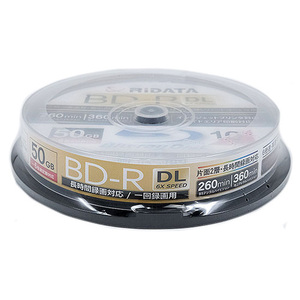 RiTEK Blue-ray disk RIDATA BD-R260PW 6X.10SP A BD-R DL 6 speed 10 sheets set [ control :1000021255]