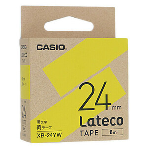 CASIO ラテコテープ 詰め替え用テープ XB-24YW 黄 [管理:1000024786]