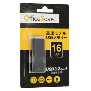 【ゆうパケット対応】I-O DATA アイ・オー・データ USB3.0 USBメモリ OSUSBS16GZ 16GB ブラック [管理:1000025401]