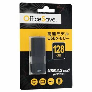 【ゆうパケット対応】I-O DATA アイ・オー・データ USB3.0 USBメモリ OSUSBS128GZ 128GB ブラック [管理:1000025395]