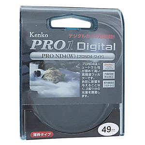 【ゆうパケット対応】Kenko カメラ用フィルター 49mm 光量調節用 49S PRO1D プロND4 [管理:1000024095]