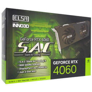 ELSAグラボ GeForce RTX 4060 S.A.C GD4060-8GERS PCIExp 8GB [管理:1000025299]