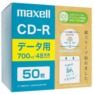 maxell データ用CD-R CDR700S.SWPS.50E 50枚 [管理:1000025332]